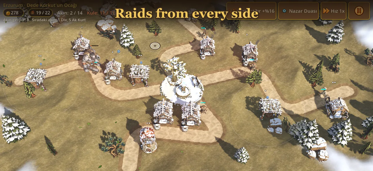 Raids from every side