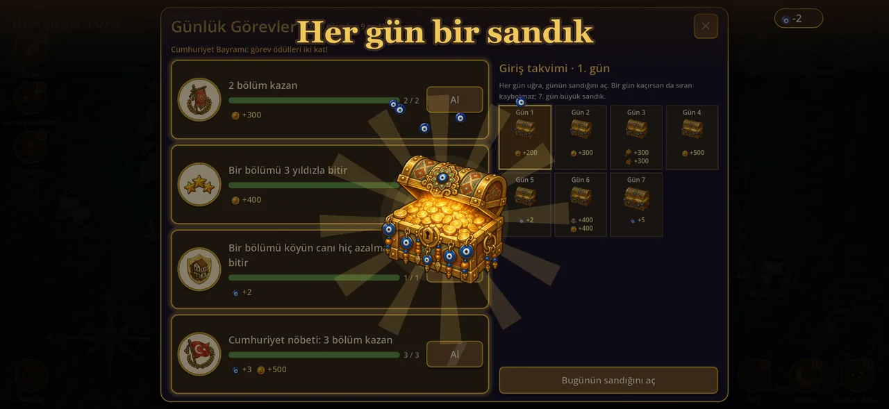 Her gün bir sandık